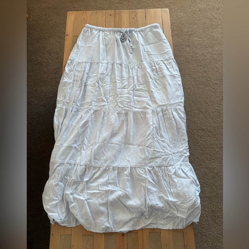 Brandy Melville Light Blue Tiered Skirt